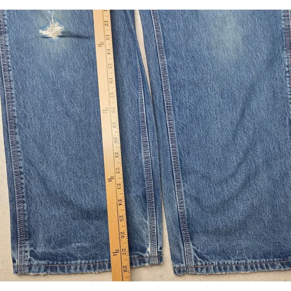Carhartt FR Flame Resistant Carpenter Jeans 34x28 Distressed Workwear